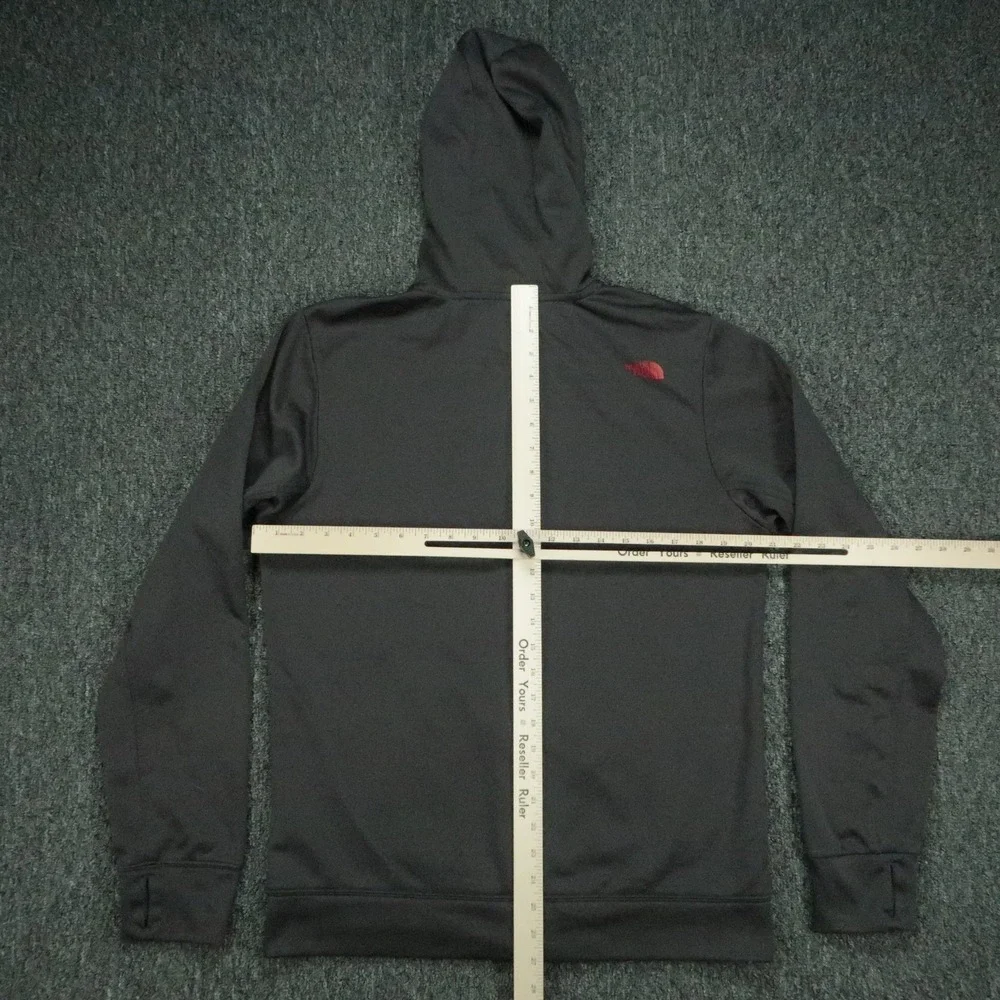 The North Face Hoodie Mens Medium Gray Full Zip Pockets Hooded Hiking Outdoors